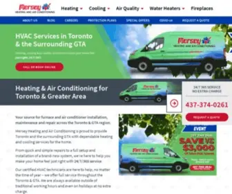 Merseyheating.ca(Home HVAC Services in Toronto & the GTA) Screenshot