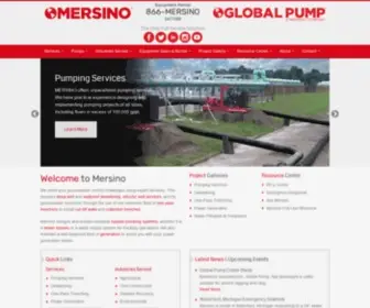 Mersino.com(Dewatering for Construction & Emergencies) Screenshot