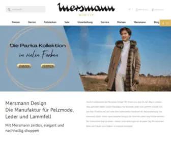 Mersmann.com(Leder, Lammfell, Stoff mit Fell & Pelzmode) Screenshot