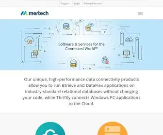 Mertech.com(Windows to Cloud Application Modernization Software and Services) Screenshot