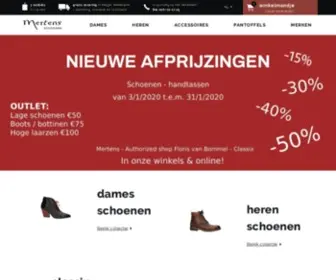 Mertensschoenen.be(Mertens Schoenen) Screenshot