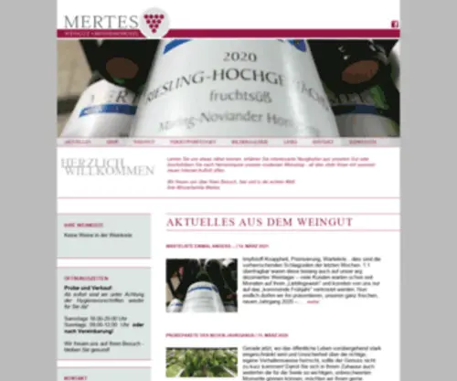 Mertes-Wein.de(Weinversand Mertes M) Screenshot