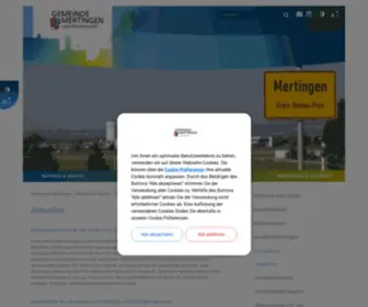 Mertingen.de(Gemeinde Mertingen) Screenshot