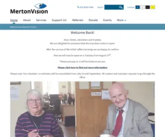 Mertonvision.org.uk(Blind) Screenshot