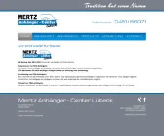 Mertz-Luebeck.de(Mertz Anhänger) Screenshot