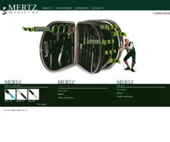 Mertz-Manicure.com(Manicure, pedicure, aesthetic implements and sets, barber scissors) Screenshot
