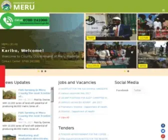 Meru.go.ke(Meru County Government) Screenshot