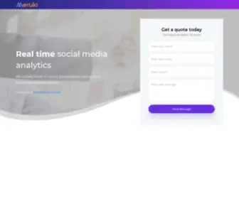 Meruki.com(Social Media Analytics) Screenshot