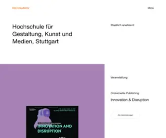 Merz-Akademie.de(Hochschule) Screenshot