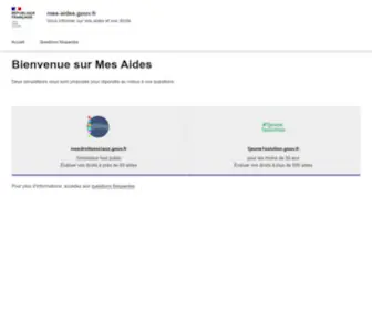 Mes-Aides.gouv.fr(Vous informer sur vos aides et vos droits) Screenshot
