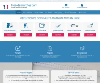 Mes-Demarches.com(Documents administratifs en ligne) Screenshot