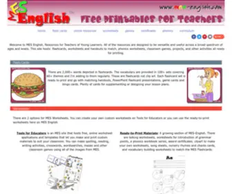 Mes-English.com(Free Printables for Teachers) Screenshot