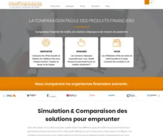 Mes-Finances.be(Le comparateur Financier sur qui s'appuyer) Screenshot