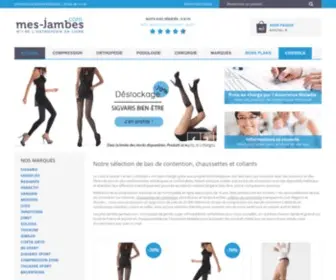 Mes-Jambes.com(Bas de Contention) Screenshot