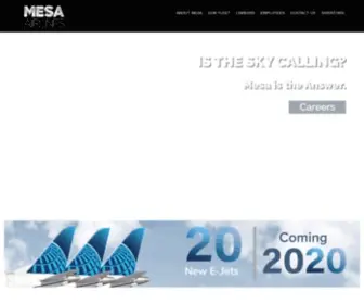 Mesa-AIR.com(Mesa Airlines provides regional air service for American Airlines and US Airways under the American Eagle/US Airways Express brands and for United Airlines under the United Express banner) Screenshot