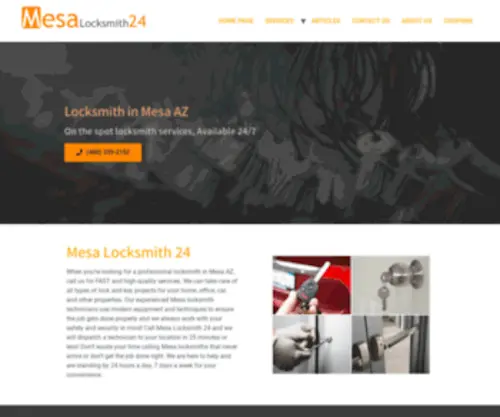 Mesa-Locksmith24.com(Mesa Locksmith 24) Screenshot