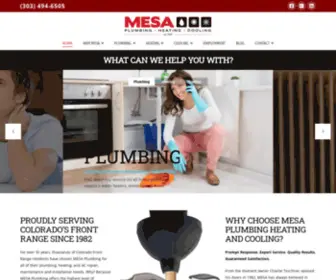 Mesa-Plumbing.com(Boulder Plumbers) Screenshot