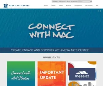 Mesaartscenter.com(Mesa Arts Center) Screenshot