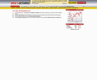 Mesactions.com(Courtier en ligne (ordre) Screenshot