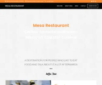 Mesadallas.com(Mesa Mexican Cuisine) Screenshot