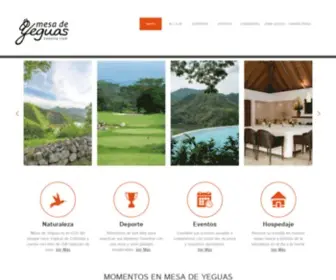 Mesadeyeguas.com.co(Mesa de Yeguas Country Club) Screenshot