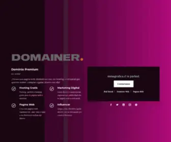 Mesagrafica.cl(Administra, compra dominio cl y paginas web Chile) Screenshot