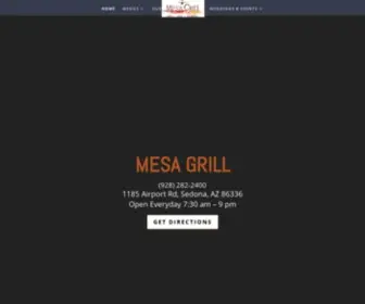 Mesagrillsedona.com(Mesa Grill Sedona) Screenshot