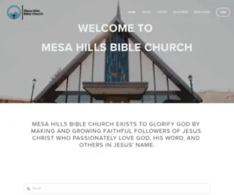 Mesahills.org(Mesa Hills Bible Church) Screenshot