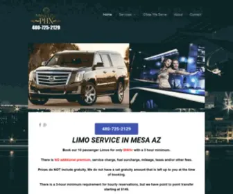Mesalimophx.com(LIMO SERVICE) Screenshot