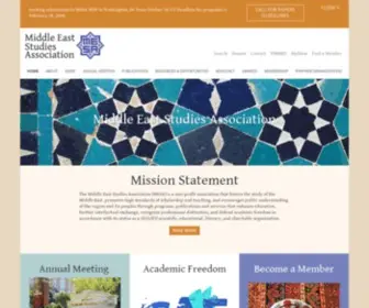 Mesana.org(Middle East Studies Association) Screenshot