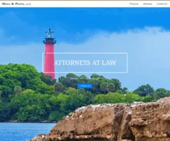 Mesapepinlaw.com(A layout example) Screenshot