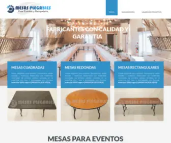 Mesasplegablesparaeventos.com(Mesas Pelgables para eventos) Screenshot