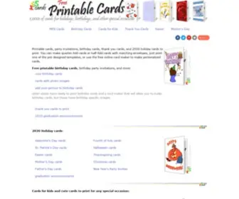 Mescards.com(Free greeting card templates and printable invitations) Screenshot
