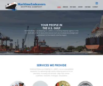 Mescltd.com(Maritime Endeavors Shipping Company Ltd) Screenshot