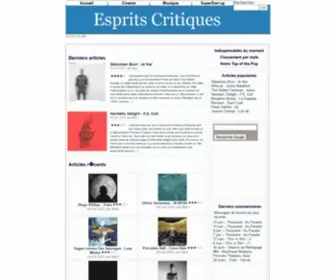 Mescritiques.be(Esprits Critiques) Screenshot