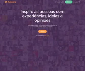Meseems.com.br(Inspire as pessoas com experi) Screenshot