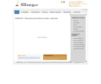 Mesegur.com(Maquinaria para tendido de cables y Seguridad) Screenshot