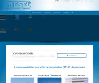 Mesel.com(Sondas de temperatura pt100 y termopares) Screenshot