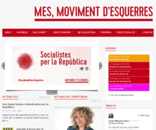 Mesesquerres.cat(Moviment d'esquerres) Screenshot