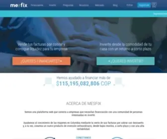 Mesfix.com(Financiación Inteligente Mesfix) Screenshot