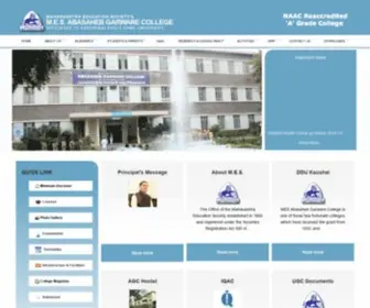 Mesgarwarecollege.org(MES Garware College) Screenshot
