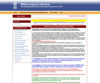 Mesgovonline.com(Military Engineer Services) Screenshot