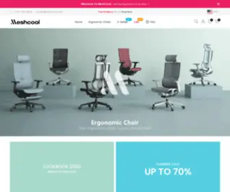 Meshcool.com(Our ergonomic chair is Your Second Bed and Shop now) Screenshot