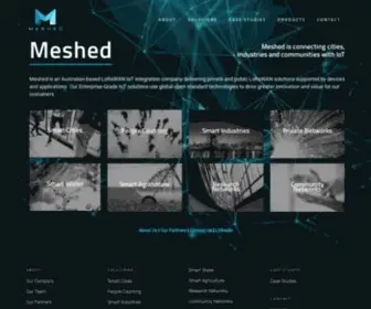 Meshed.com.au(Australian Enterprise LoRaWAN IoT Solutions) Screenshot