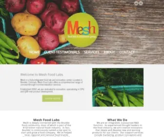 Meshfoodlabs.com(Mesh Food Labs) Screenshot