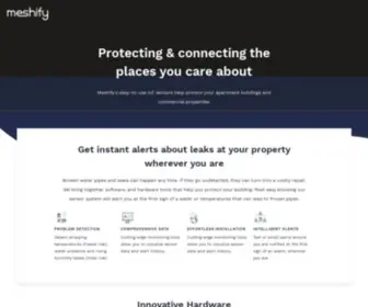 Meshify.com(Unleashing real time IoT data that transforms insurance) Screenshot