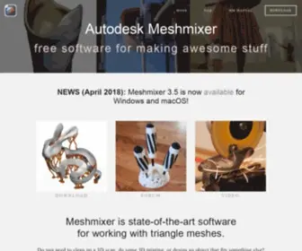 Meshmixer.com(Meshmixer) Screenshot