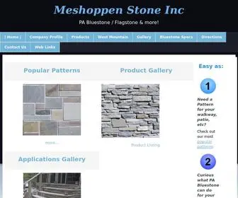 Meshoppenstone.com(PA Bluestone) Screenshot