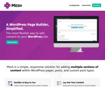 Meshplugin.com(A WordPress Page Builder Simplified) Screenshot