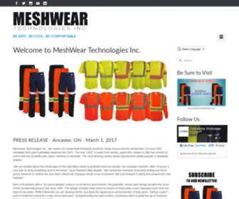 Meshweartech.com(MeshWear Technologies Inc) Screenshot